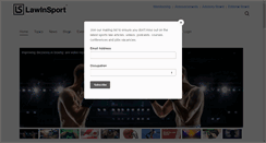 Desktop Screenshot of lawinsport.com
